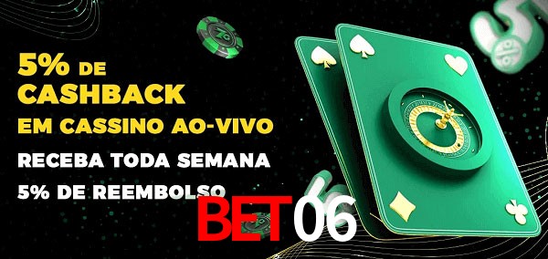 Promoções do cassino ao Vivo BET06